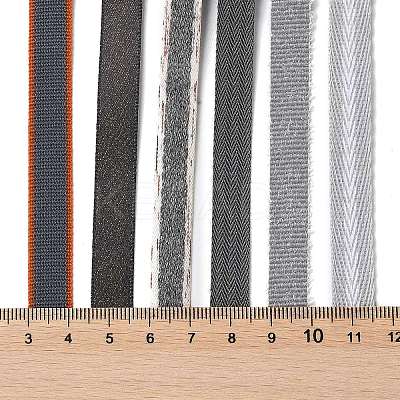 18 Yards 6 Styles Polyester Ribbon SRIB-Q022-A01-1
