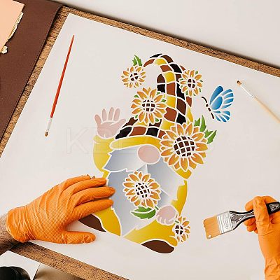 Plastic Reusable Drawing Painting Stencils Templates DIY-WH0202-259-1