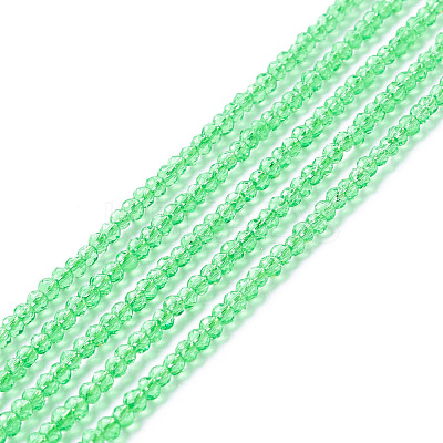 Transparent Glass Beads Strands GLAA-C019-01A-27-1