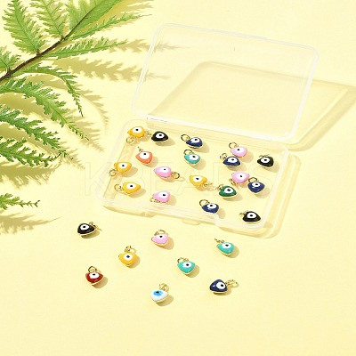 26Pcs Brass Enamel Charms KK-FS0001-68-1