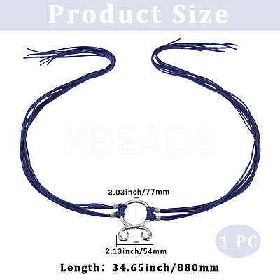 Polyester Chain Belts for Women Ladies Dress AJEW-WH20018-51D-1