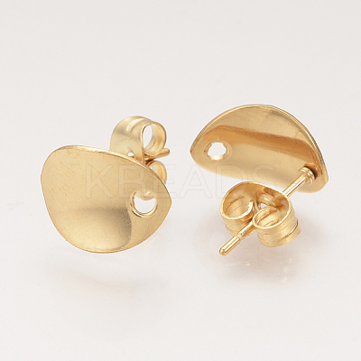 304 Stainless Steel Stud Earring Findings X-STAS-Q223-06-1