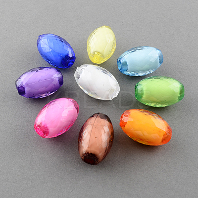 Transparent Acrylic Beads TACR-S096-M-1
