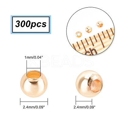 Brass Beads KK-PH0004-24A-1