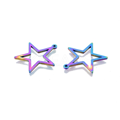 Ion Plating(IP) 201 Stainless Steel Pendants STAS-N098-096M-1