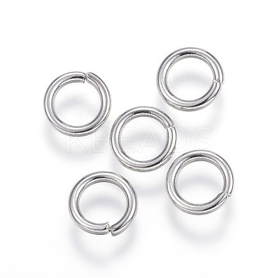 Tarnish Resistant 304 Stainless Steel Open Jump Rings X-STAS-E113-12P-1
