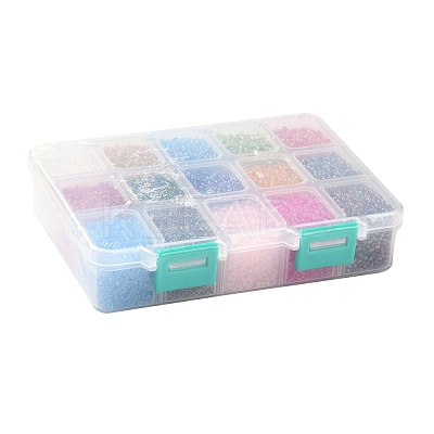 375G 15 Colors Glass Seed Beads SEED-JP0004-05-2mm-1