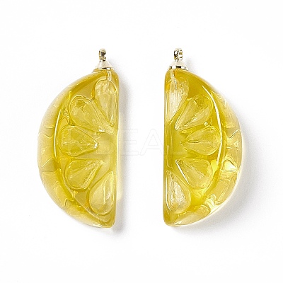 Transparent Resin Pendants LS-RESI-P020-01P-1