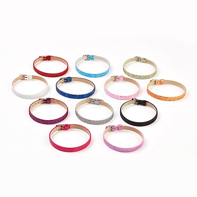 PU Leather Watch Band Strap BJEW-E350-10-1