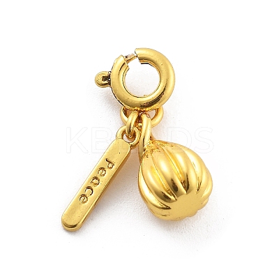 Brass Fruits Pendant Decoration HJEW-P020-01H-G-1