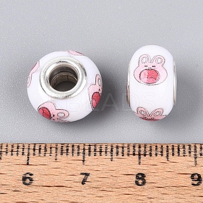 Opaque Resin European Beads RPDL-T004-01K-1