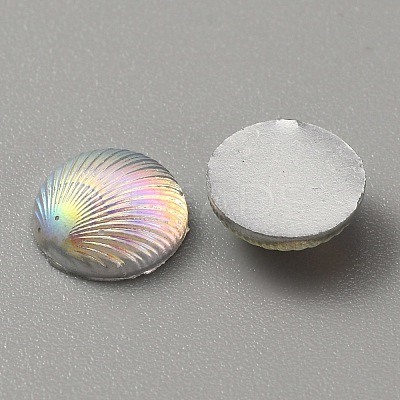 Opaque Resin Cabochons CRES-WH0010-044A-1