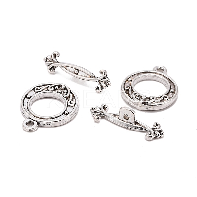 Tibetan Style Alloy Toggle Clasps LS-LF1081Y-NF-1