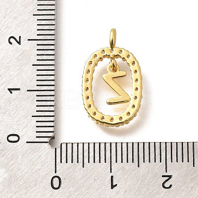 Brass Micro Pave Cubic Zirconia Pendants ZIRC-P123-01G-Z01-1