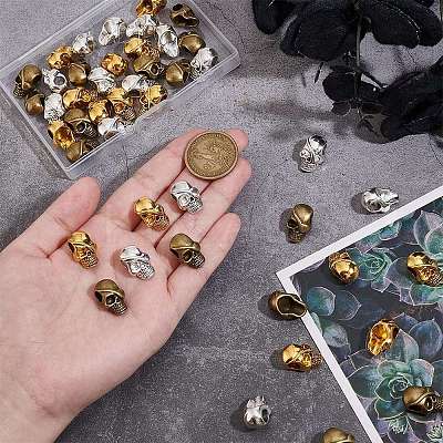 45Pcs 3 Colors Alloy European Beads FIND-PH0021-85-1