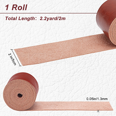 PU Leather Fabric Plain Lychee Fabric AJEW-WH0034-90D-02-1