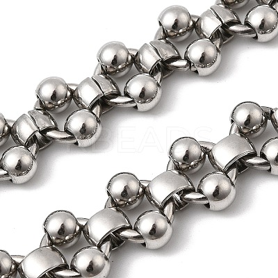 304 Stainless Steel Double Round Link Chains CHS-Z007-11P-1