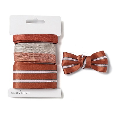 9 Yards 3 Styles Polyester Ribbon SRIB-C002-04E-1