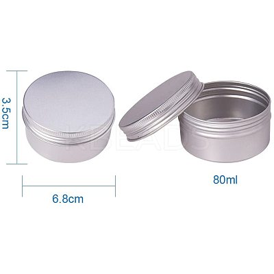 80ml Round Aluminium Tin Cans CON-PH0001-06A-1