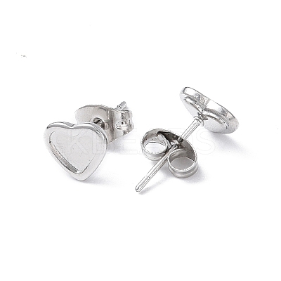 Non-Tarnish 304 Stainless Steel Stud Earring Finding EJEW-I285-43P-1