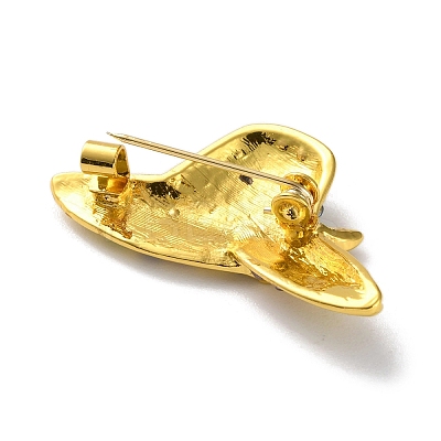 Fashion Golden Zinc Alloy Enamel Pins JEWB-D068-01G-01-1