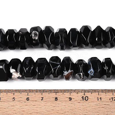 Natural Agate Beads Strands G-N356-01A-01-1