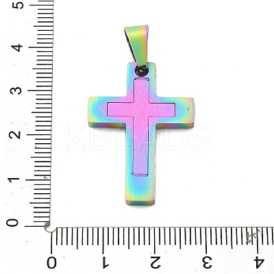 Ion Plating(IP) 304 Stainless Steel Pendants STAS-K091-01M-1