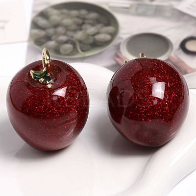 Alloy Resin Big Pendants RESI-S022-01B-1