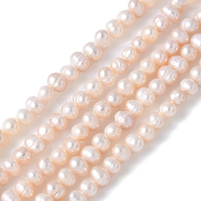 Natural Cultured Freshwater Pearl Beads Strands PEAR-I007-07L-04-1