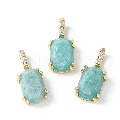 Natural Amazonite Pendants X-KK-F892-31G-01-1