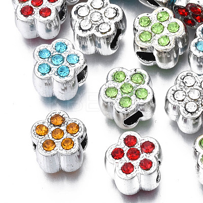 UV Plating Acrylic European Beads OACR-N010-042P-1