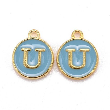 Golden Plated Alloy Enamel Charms LS-ENAM-S118-04U-1