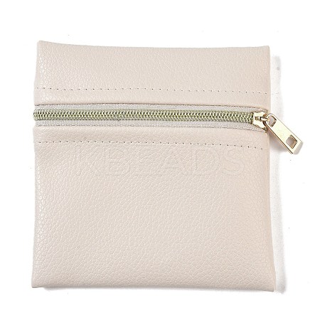Imitation Leather Jewelry Storage Zipper Bags ABAG-G016-01B-02-1