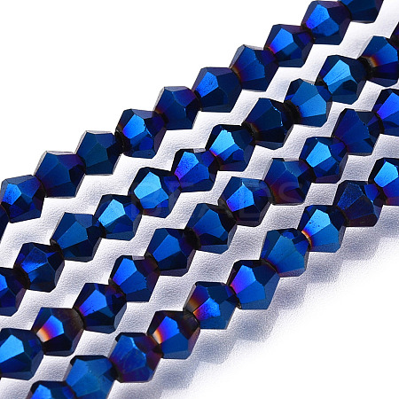 Electroplate Glass Bead Strands LS-EGLA-R094-4mm-03-1