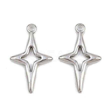 304 Stainless Steel Pendants STAS-L303-17P-1