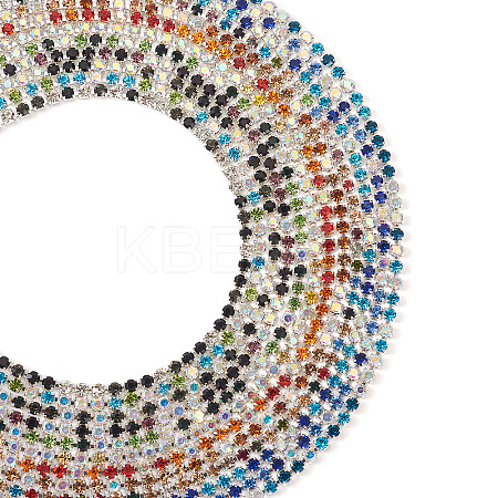 12M 12 Colors Iron Rhinestone Cup Chains CHC-CW0001-02-1