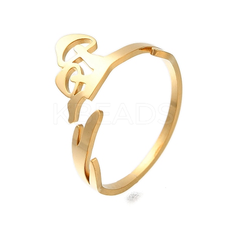 304 Stainless Steel Rings for Women RJEW-S241-05G-1