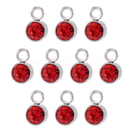 10Pcs Glass Rhinestone Charms STAS-TA0003-26B-1