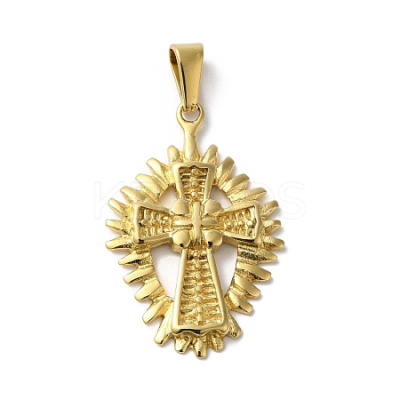 PVD Vacuum Plating 304 Stainless Steel Pendants STAS-B069-09G-1