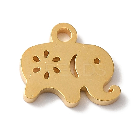 PVD Vacuum Plating 304 Stainless Steel Charms STAS-L081-013G-1