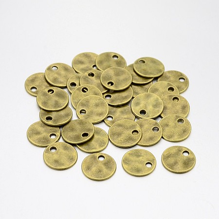 Tibetan Style Alloy Stamping Blank Tag Pendants LS-TIBEP-A103374-AB-FF-1