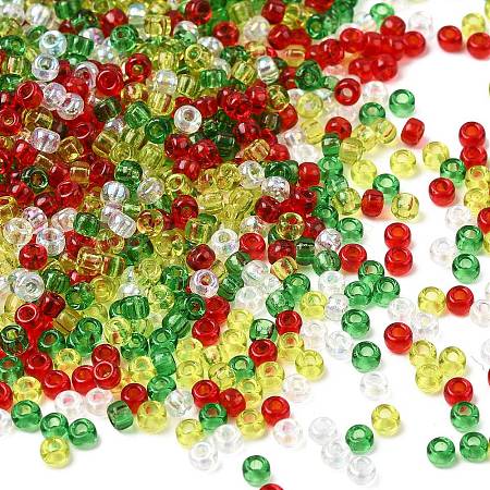 4 Colors 8/0 Christmas MIYUKI Round Rocailles Seed Beads SEED-X0058-14-1