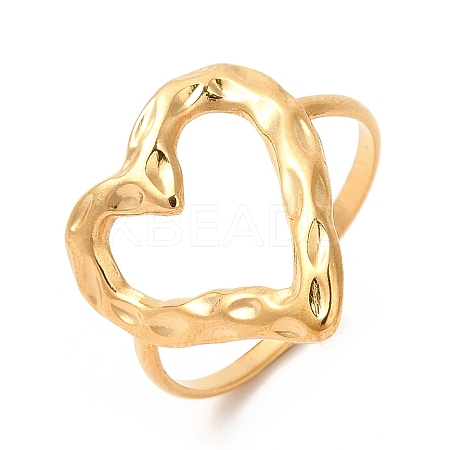 Ion Plating(IP) 201 Stainless Steel Open Cuff Ring RJEW-E063-51G-1