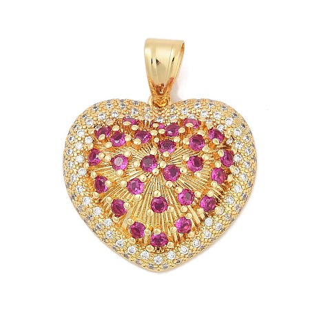 Brass Micro Pave Cubic Zirconia Pendants KK-A241-12G-01-1