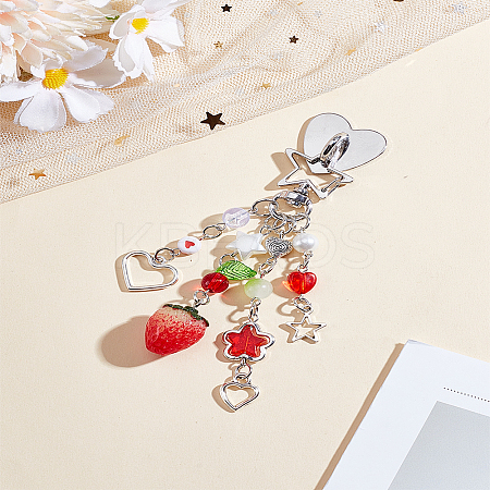 Alloy Enamel Pendant Decorations AJEW-LP0005-82-1