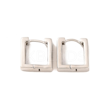 Brass Hoop Earrings for Women EJEW-U015-03P-1