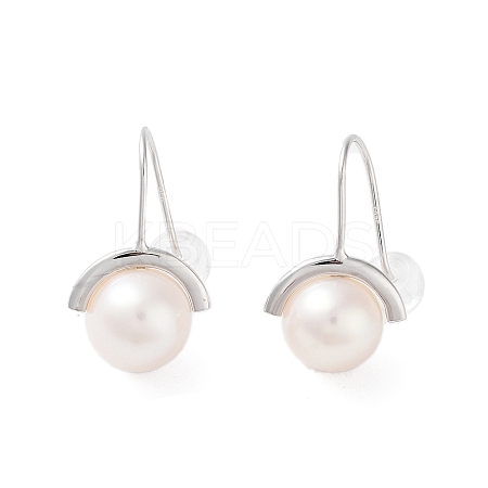 Natural Pearl Dangle Earrings for Women EJEW-C082-13A-P-1