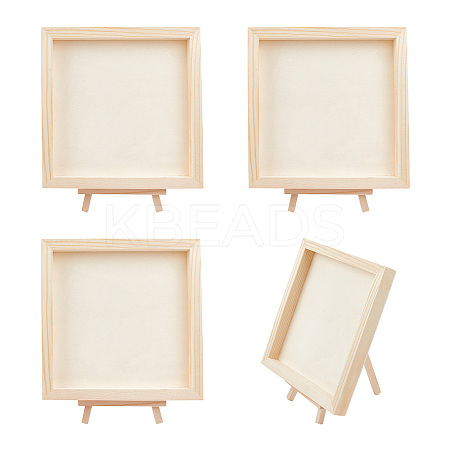 4Pcs Wood DIY Children Craft Picture Frame WOOD-OC0003-69A-1