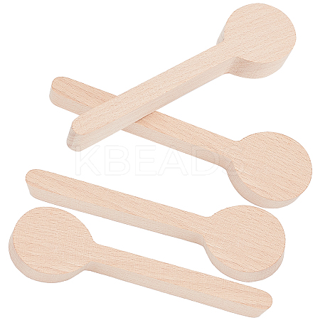 Gorgecraft 4Pcs Beechwood Spoon Mold DIY-GF0005-09-1