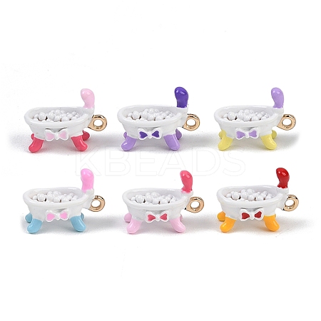 Alloy Enamel Pendants ENAM-D321-01-1